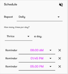 Reminders setting option